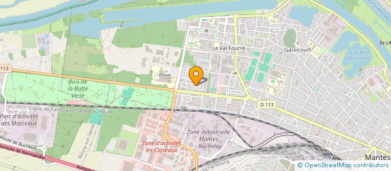 localisation de l'entreprise COUVERTURE ROCHE  MANTES-LA-JOLIE