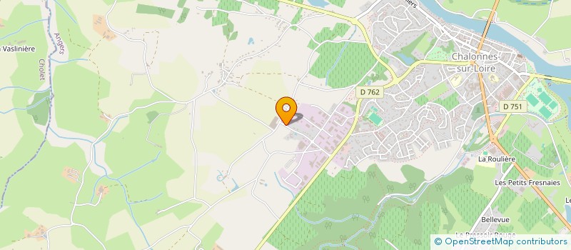 localisation de l'entreprise COUVERTURE RORTEAU à CHALONNES-SUR-LOIRE