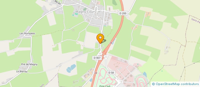 localisation de l'entreprise COUVERTURE SANCHEZ  MAGNY-COURS