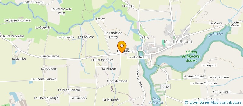 localisation de l'entreprise COUVERTURE STEUNOU à MARCILLE-ROBERT