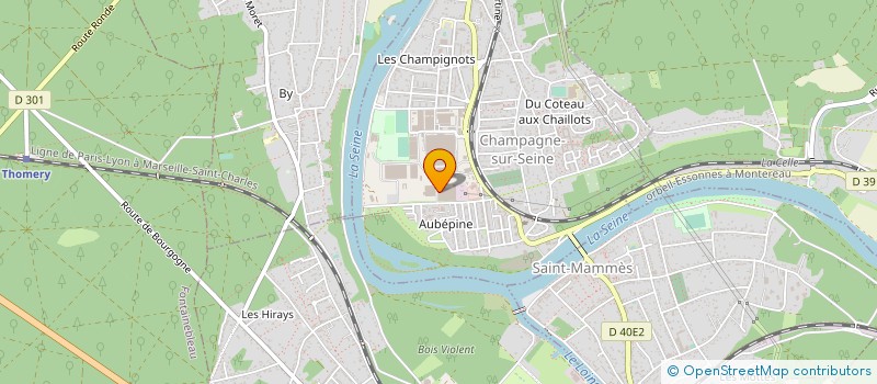 localisation de l'entreprise COUVERTURE ZINGUERIE A CHATEAUNEUF à CHAMPAGNE-SUR-SEINE