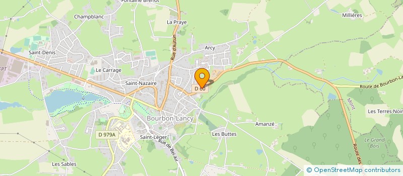 localisation de l'entreprise COUVERTURE ZINGUERIE BOUTOT-BIDOT à BOURBON-LANCY