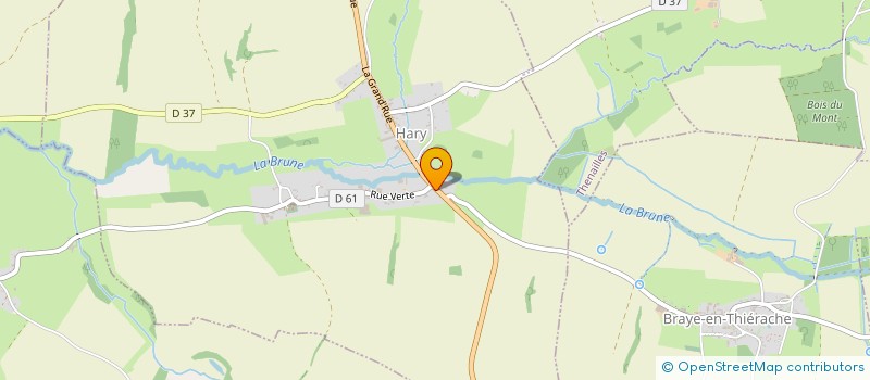 localisation de l'entreprise COUVERTURE ZINGUERIE BULLIER ROMAIN  HARY