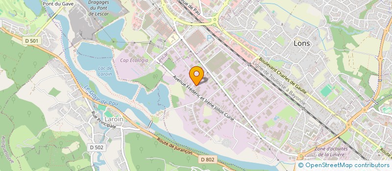 localisation de l'entreprise COUVERTURE ZINGUERIE DU BEARN à LONS