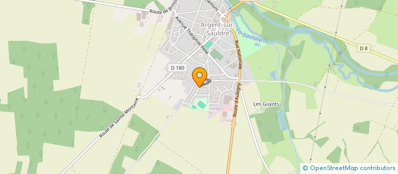 localisation de l'entreprise COUVERTURE ZINGUERIE DUVAL à ARGENT-SUR-SAULDRE