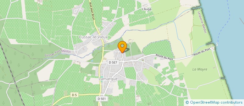 localisation de l'entreprise COUVERTURE ZINGUERIE FETIS  LAMARQUE