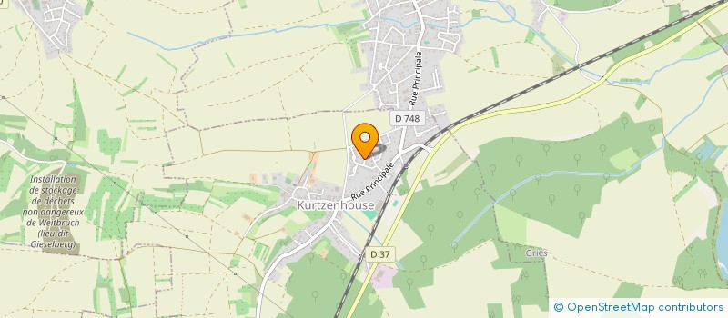 localisation de l'entreprise COUVERTURE ZINGUERIE HOHMANN  KURTZENHOUSE