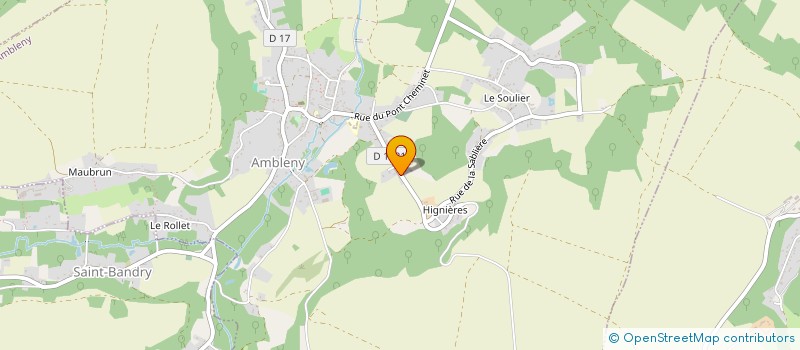 localisation de l'entreprise COUVERTURE ZINGUERIE LEFEVRE GREGOIRE à AMBLENY