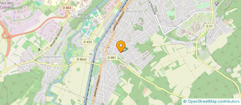 localisation de l'entreprise COUVERTURE ZINGUERIE WIRTH à BRUNSTATT-DIDENHEIM