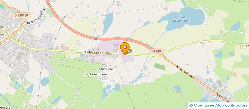 localisation de l'entreprise COUVERTURES BOISSINOT CYRIL  BRESSUIRE