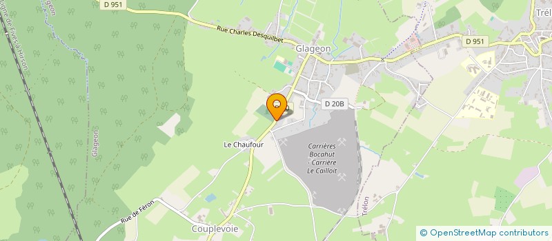 localisation de l'entreprise COUVERTURES DELLOUE SYLVAIN  OHAIN