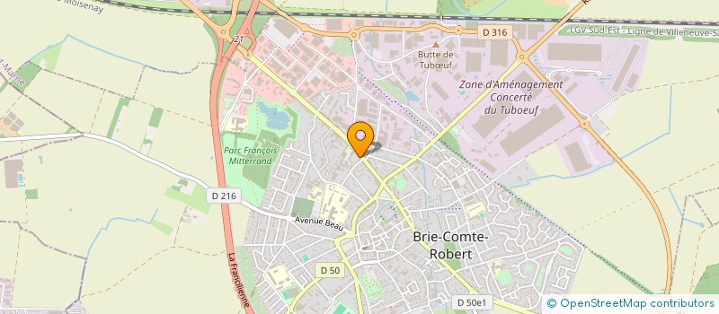 localisation de l'entreprise COUVERTURES ET FACADES (C.E.F)  BRIE-COMTE-ROBERT