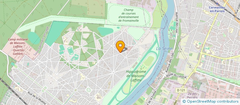 localisation de l'entreprise COUVERTURES FORGEAS  MAISONS-LAFFITTE