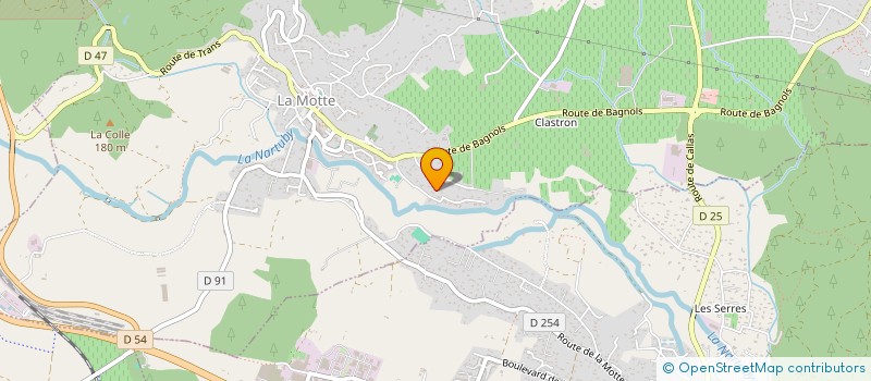 localisation de l'entreprise COUVERTURES MOTTOISES à LA MOTTE