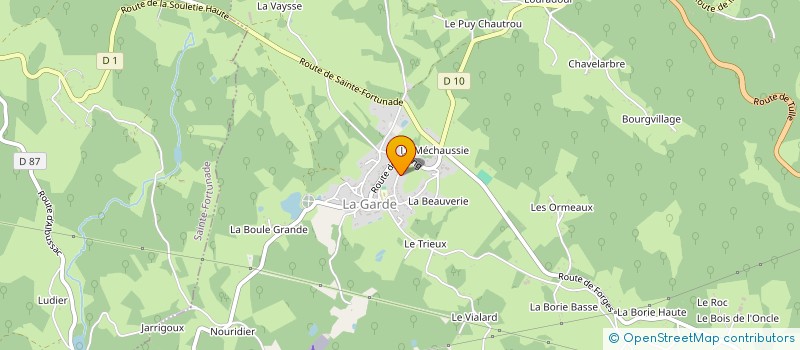 localisation de l'entreprise COUVERTURES THIEYRE  LAGUENNE-SUR-AVALOUZE