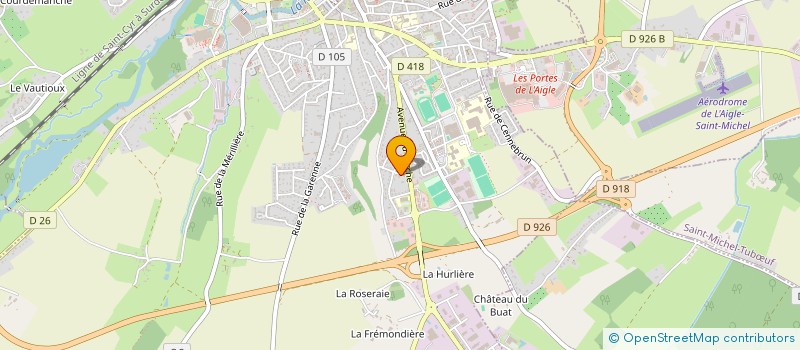 localisation de l'entreprise COUVETANCH 61 à L'AIGLE