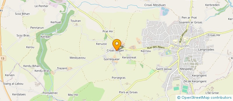 localisation de l'entreprise COUVOIR AMILLY à PLABENNEC