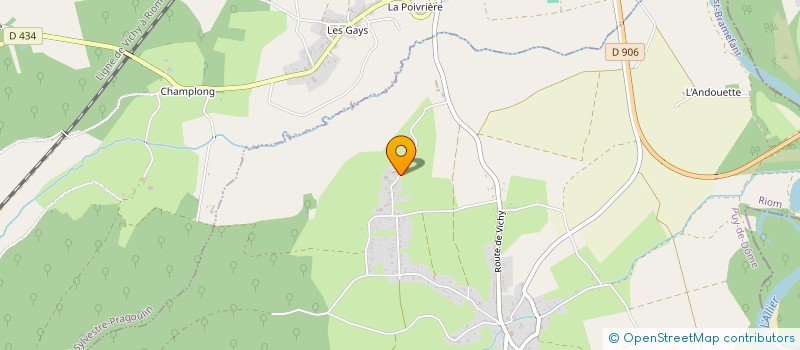 localisation de l'entreprise COUVR'ETANCHE à SAINT-PRIEST-BRAMEFANT