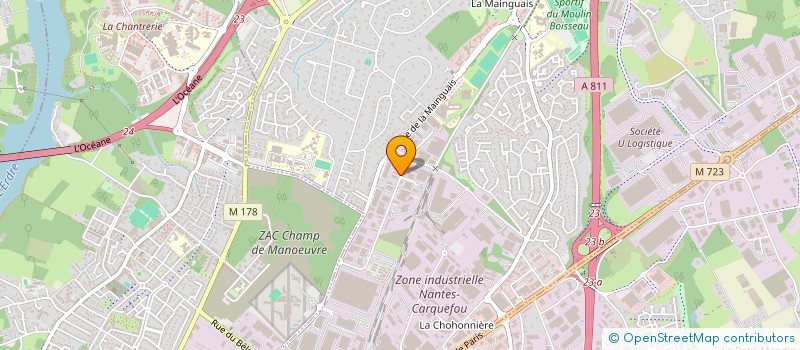 localisation de l'entreprise COUVR'ISOL ATLANTIQUE  CARQUEFOU