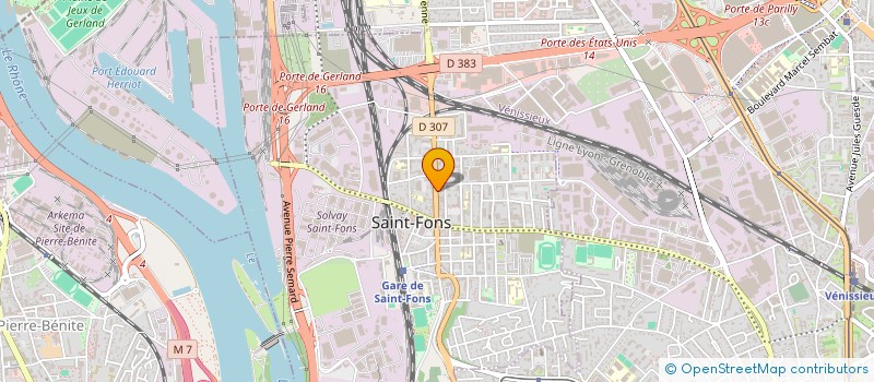 localisation de l'entreprise COUVRACIER POSE à SAINT-FONS