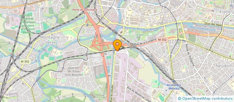 localisation de l'entreprise COUVRAL SARL à STRASBOURG