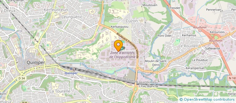 localisation de l'entreprise COUVRASSISTANCE 29  QUIMPER