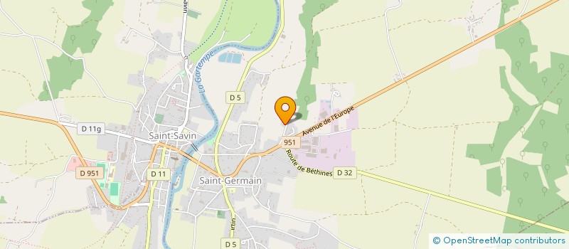localisation de l'entreprise COUVRAT  SAINT-GERMAIN