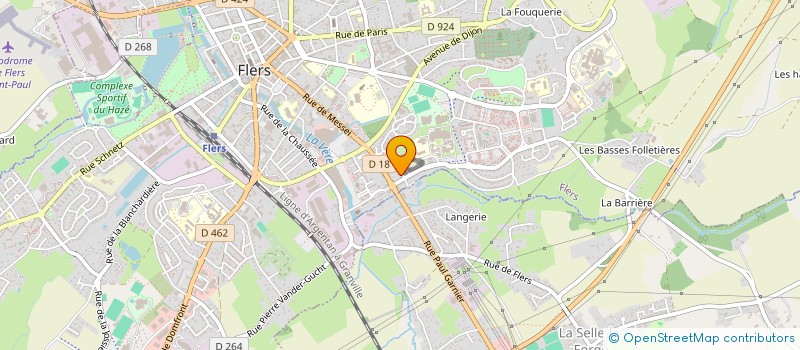 localisation de l'entreprise COUVRE OUEST à FLERS