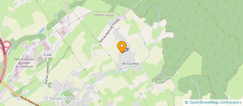 localisation de l'entreprise COUVRE TOIT à HESDIN-L'ABBE