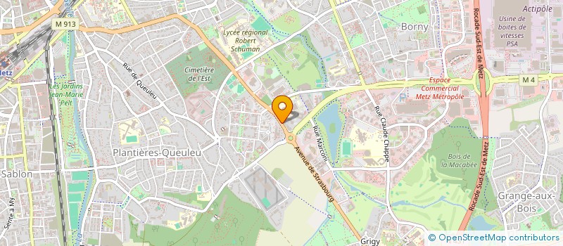 localisation de l'entreprise COUVRE'TOIT  METZ