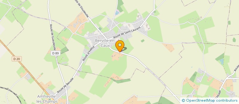 localisation de l'entreprise COUVRE'TOITS  BERVILLE-EN-CAUX