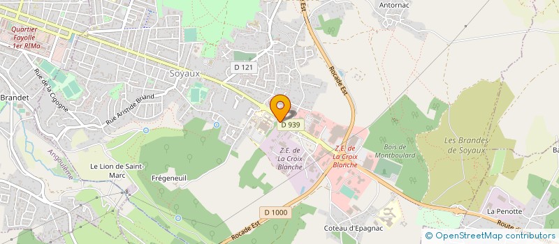 localisation de l'entreprise COUVREAL  SOYAUX