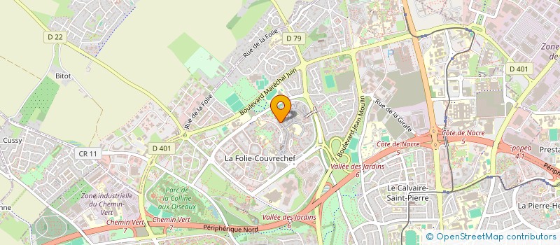 localisation de l'entreprise COUVRECHEF AUTO-ECOLE à CAEN