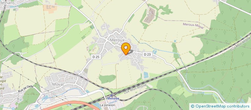 localisation de l'entreprise COUVRELEC SARL à MEROUX-MOVAL