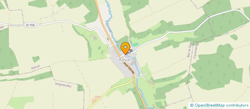 localisation de l'entreprise COUVREUR  RAIVAL