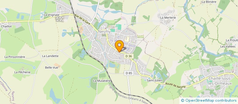 localisation de l'entreprise COUVREUR DE VENDEE  NESMY