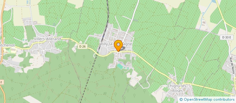 localisation de l'entreprise COUVREUR HERVE à RILLY-LA-MONTAGNE