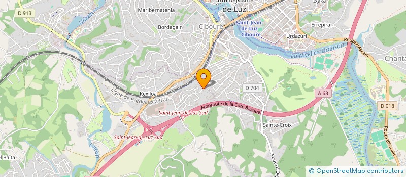 localisation de l'entreprise COUVREUR PERE ET FILS  URRUGNE