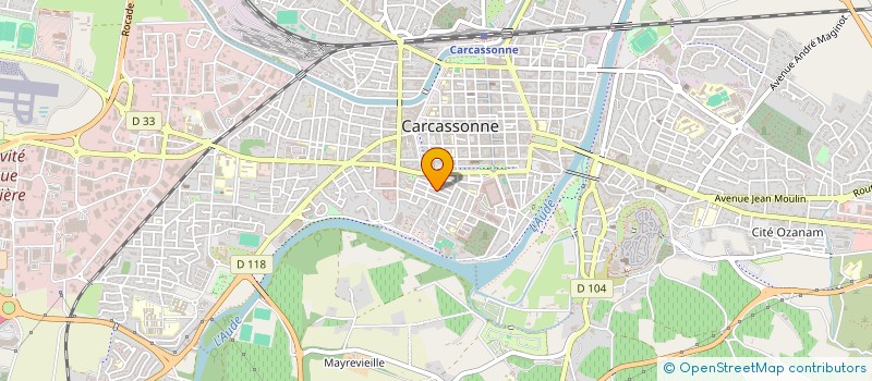 localisation de l'entreprise COUVREURS AUDOIS à CARCASSONNE