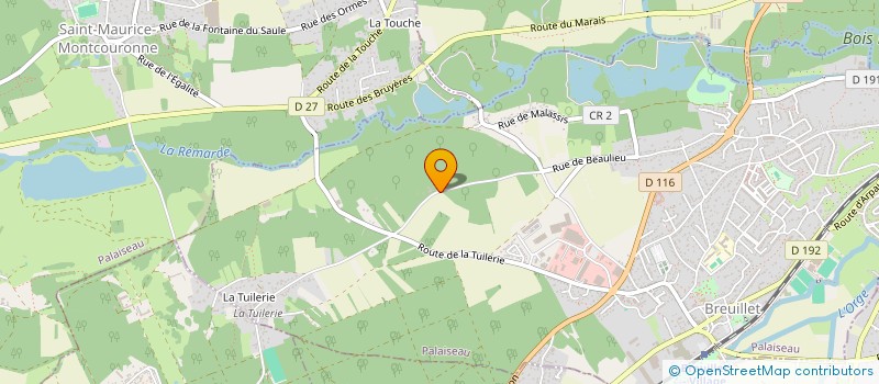 localisation de l'entreprise COUVREURS ESSONNIENS à BREUILLET