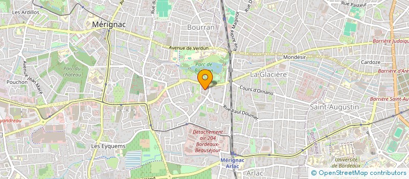 localisation de l'entreprise COUX'EVENTS  MERIGNAC