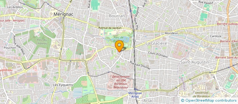 localisation de l'entreprise COUX'IMMO DIAG à MERIGNAC