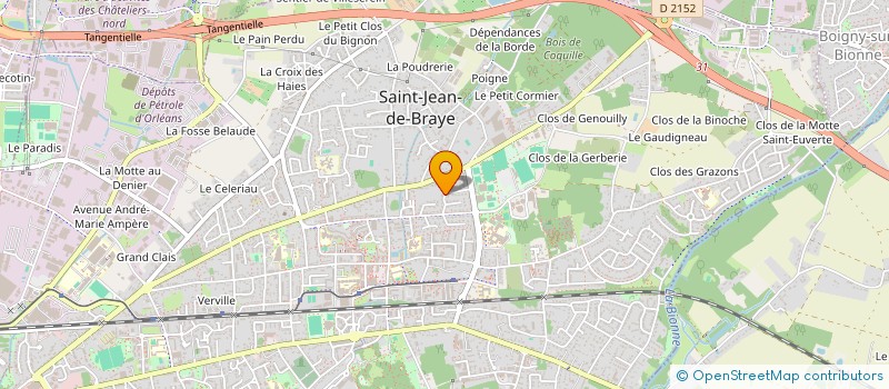 localisation de l'entreprise COUZAG à SAINT-JEAN-DE-BRAYE
