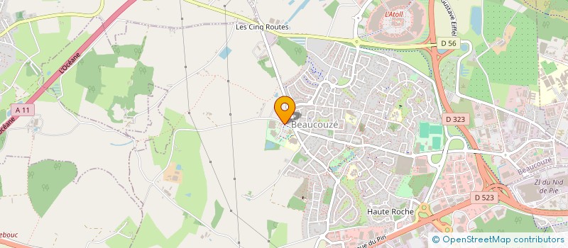 localisation de l'entreprise COUZE'O à BEAUCOUZE