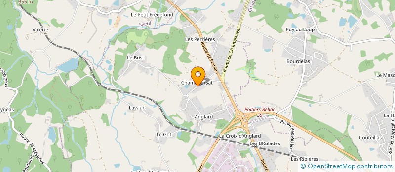 localisation de l'entreprise COUZEIX ELECTRICITE à COUZEIX