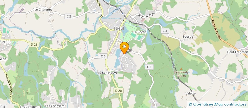 localisation de l'entreprise COUZEIX TENNIS DE TABLE à NIEUL