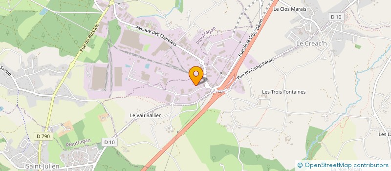 localisation de l'entreprise COUZIC ENVIRONNEMENT à TREGUEUX