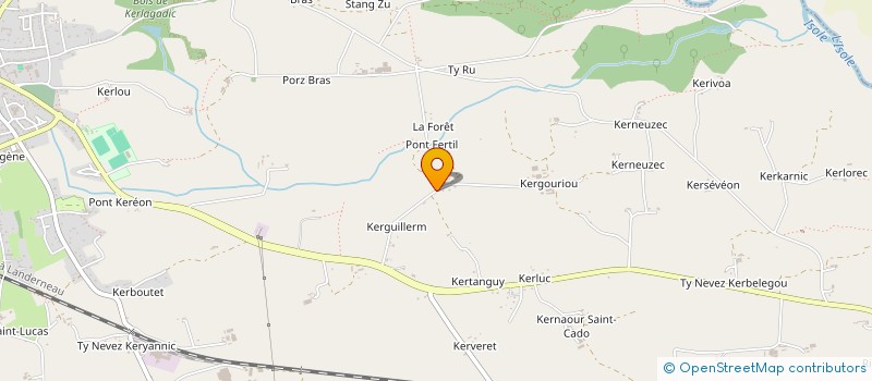 localisation de l'entreprise COUZIC TP  BANNALEC