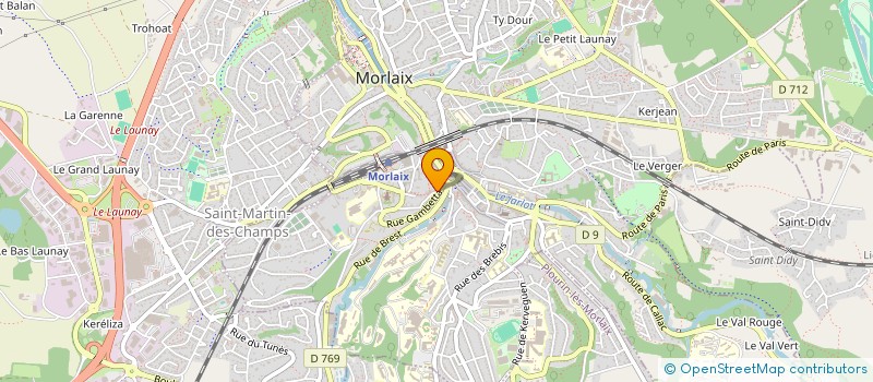 localisation de l'entreprise COUZIN LE BARS  MORLAIX