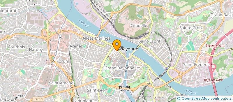 localisation de l'entreprise COUZIN MAURICE  BAYONNE